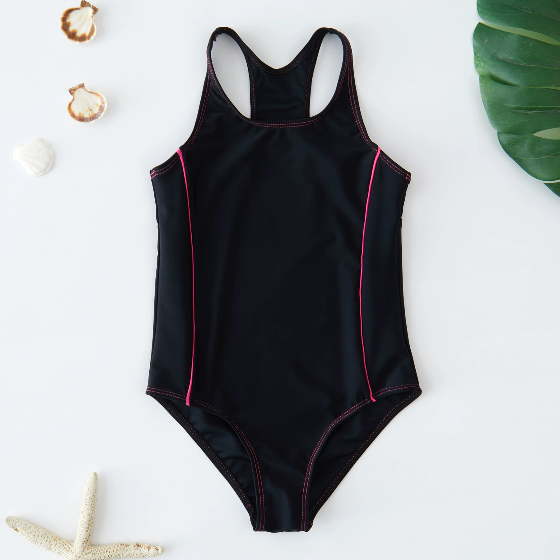 Girls Racerback One-Piece Swimsuit
