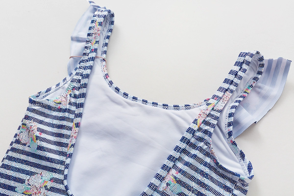 Ruffled Strap One-Piece Swimsuit for Girls view 4
