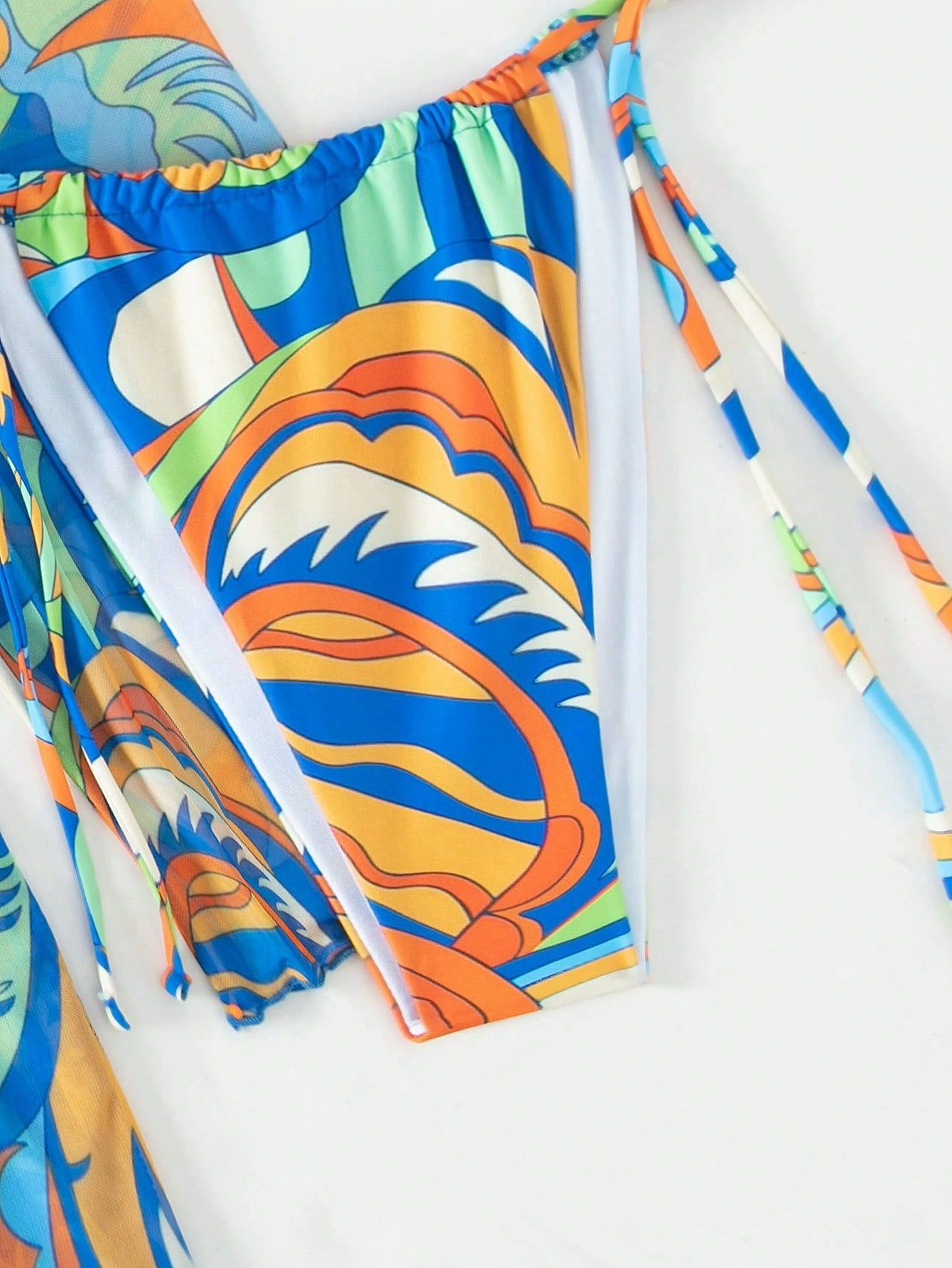 Three Piece Bikini Set with Cover-Up and Headband view 5