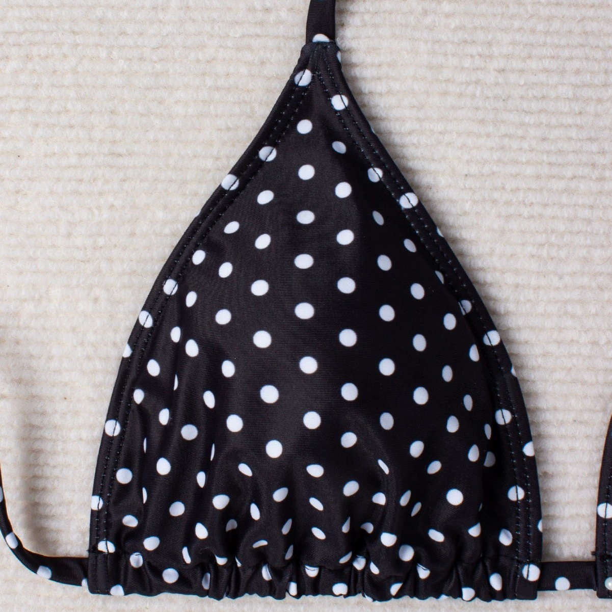 Three-Piece Halter Triangle Bikini Set with Sarong
