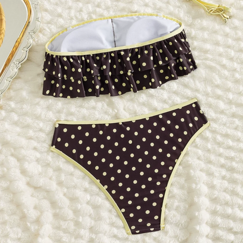 Ruffled Bandeau Two-Piece Bikini Set view 2