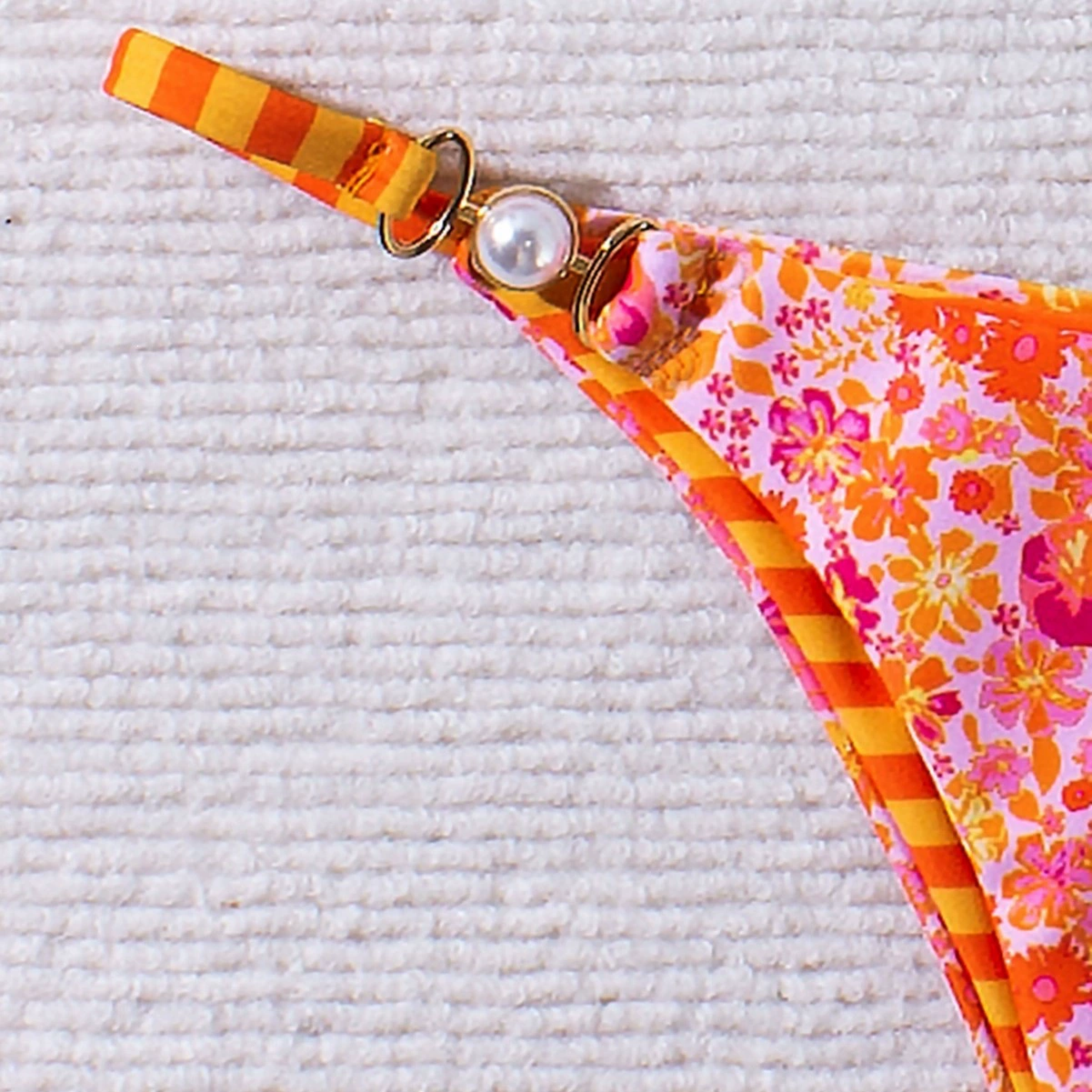 Women's Two-Piece Bikini Set with Triangle Top and Side-Tie Bottom view 3