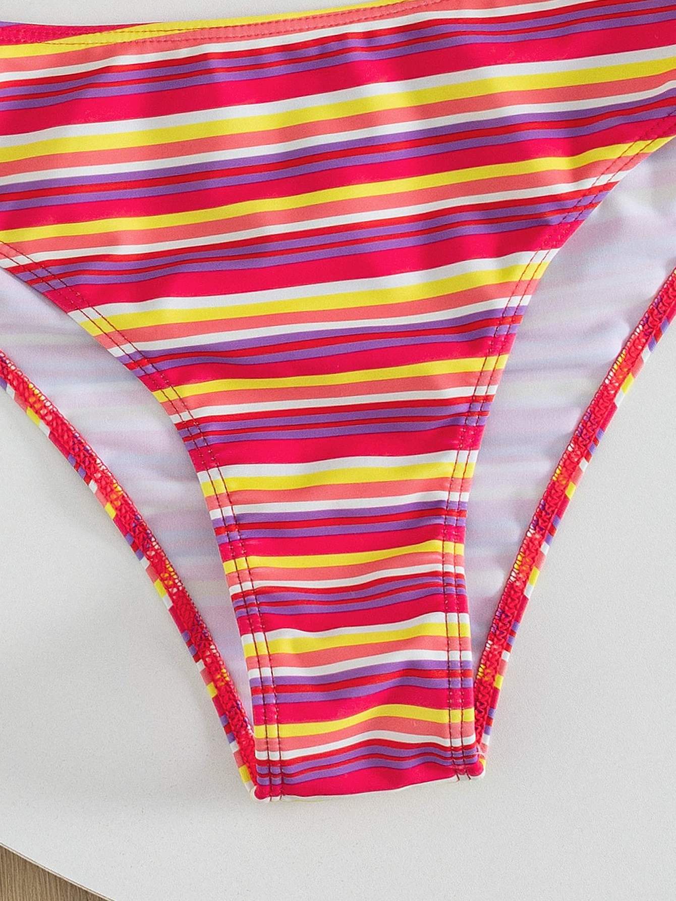 Ruffled Bandeau Bikini Set with Detachable Straps view 5