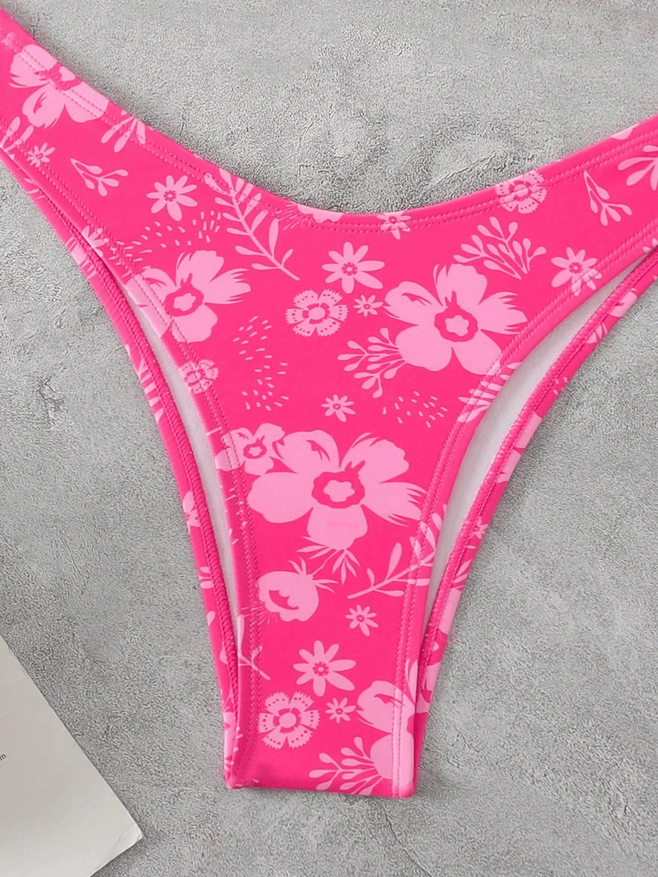 Two-Piece Bandeau Bikini Set with Front Ring and Tie Back view 4