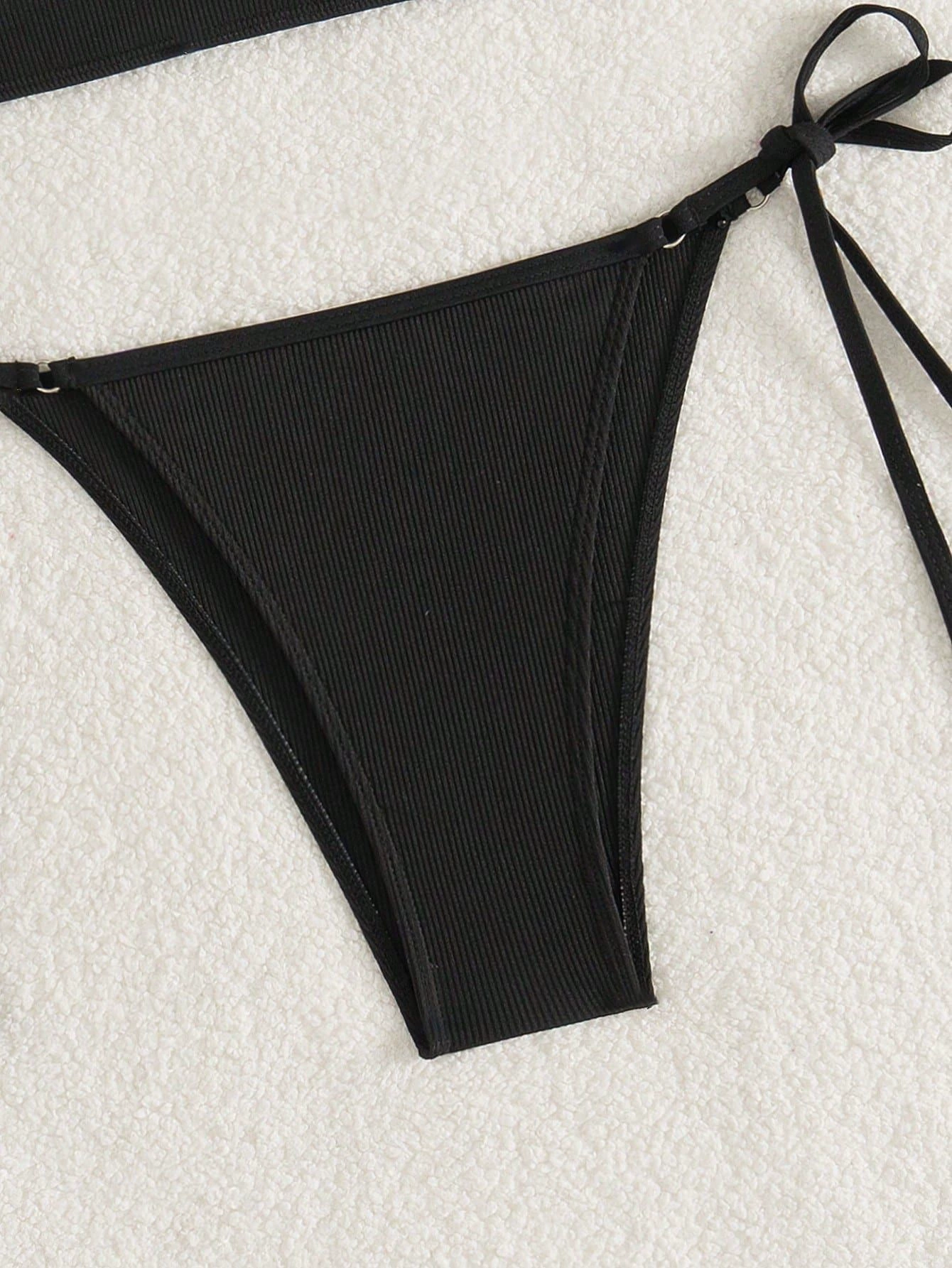 Two-Piece Racerback Bikini Set with Side-Tie Briefs view 3