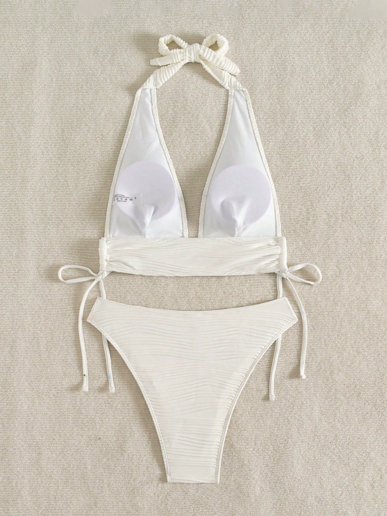 Halter Neck Two-Piece Bikini Set with Side Ties view 4