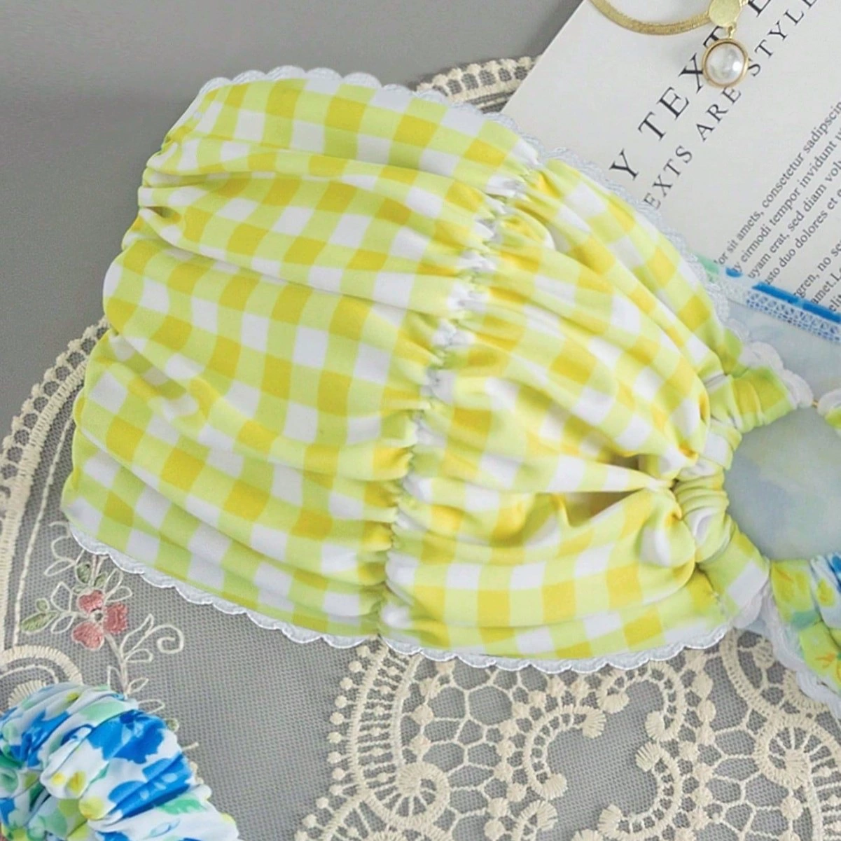 Bandeau Ring Bikini Set with High-Cut Bottoms view 4