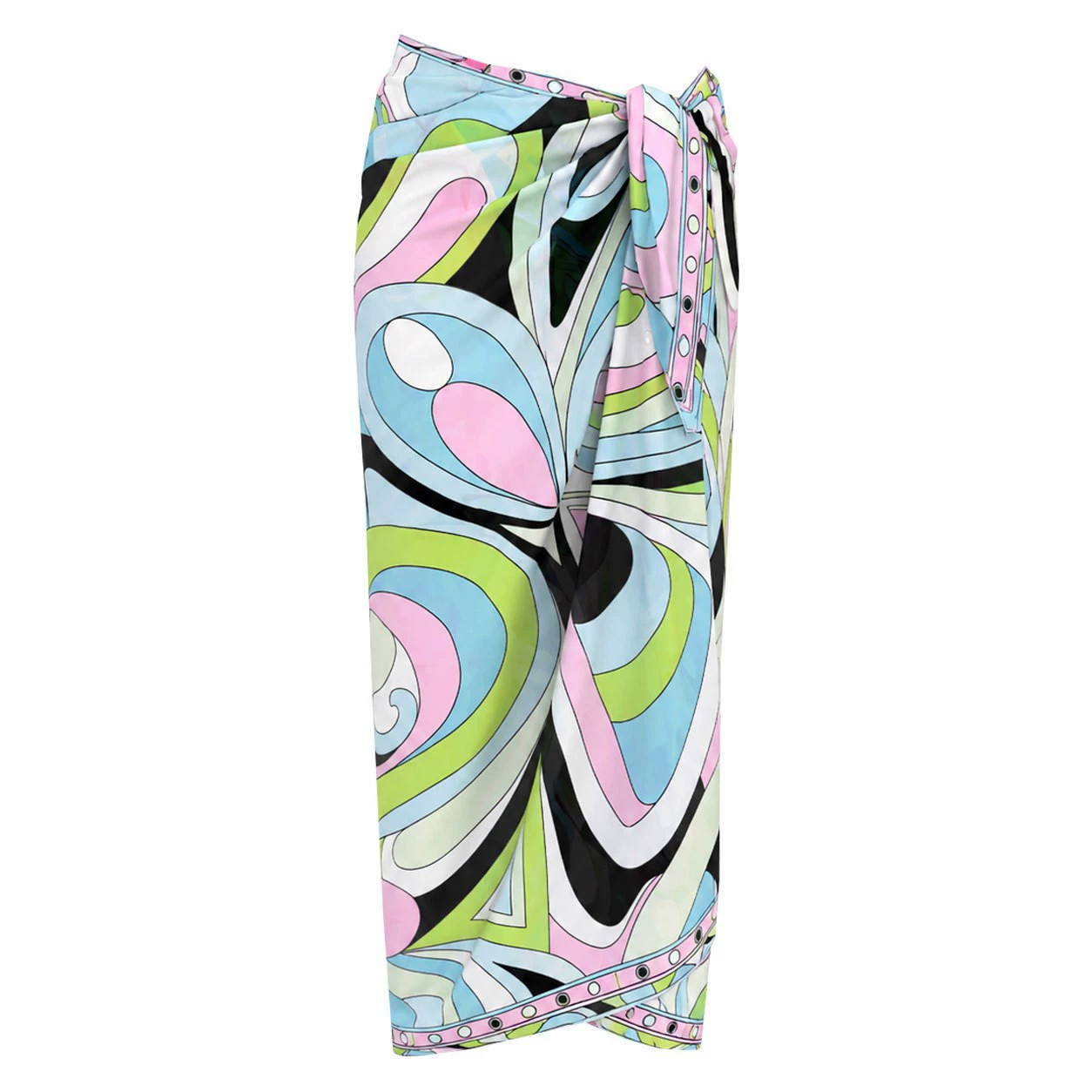 Triangle Bikini and Sarong Wrap Skirt Set view 5