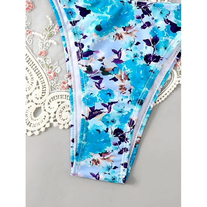 Bandeau Bikini Set with Scrunched High-Cut Bottoms view 3