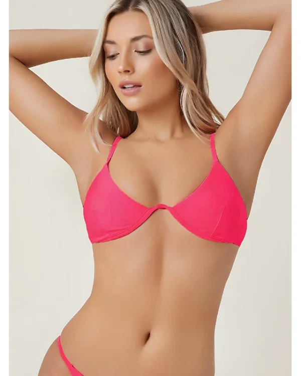 Conjunto de bikini balconette con aros, top y parte inferior al por mayor