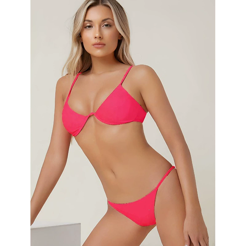 Underwire Balconette Bikini Top and Bottom Set view 5