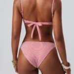 Ruffled Strap Twist-Front Bikini Set view 2