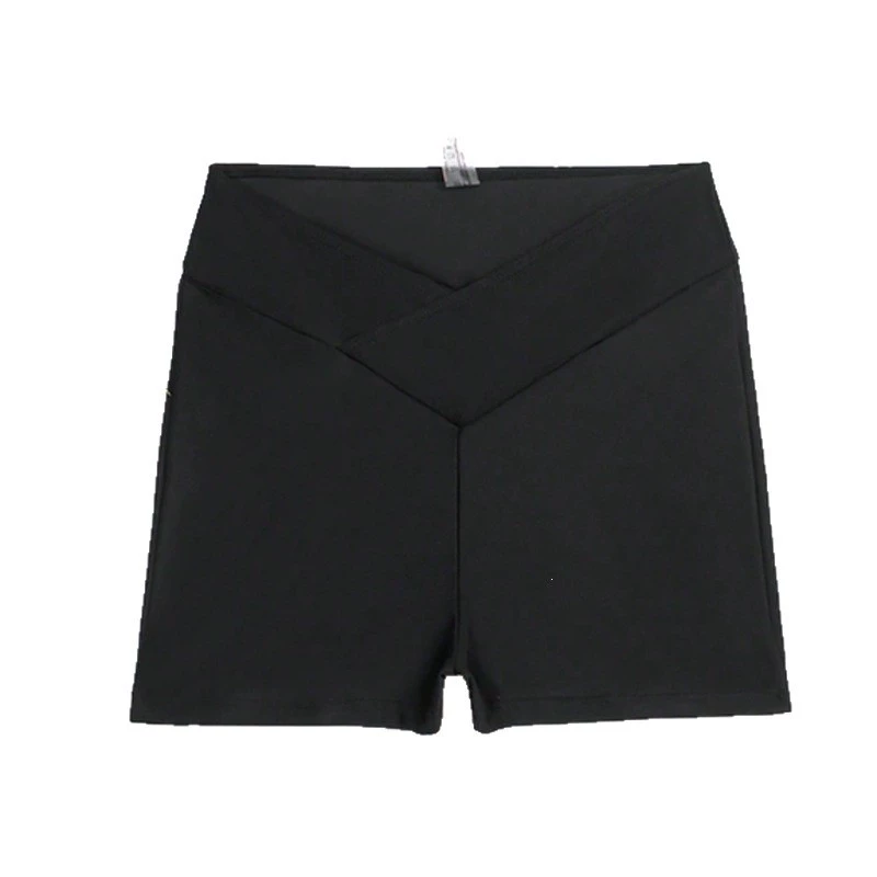 Women's High-Waisted Boyleg Swim Shorts with Crossover Front view 5