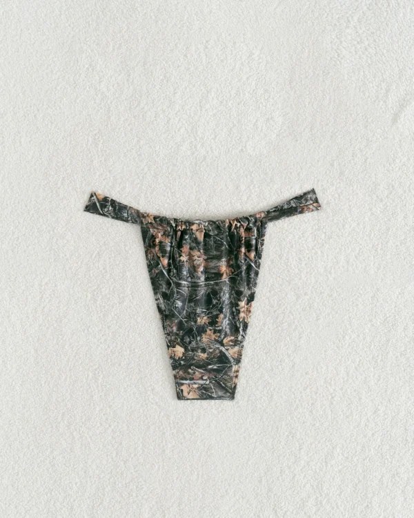 Tie-Side High-Cut Bikini Swim Bottom