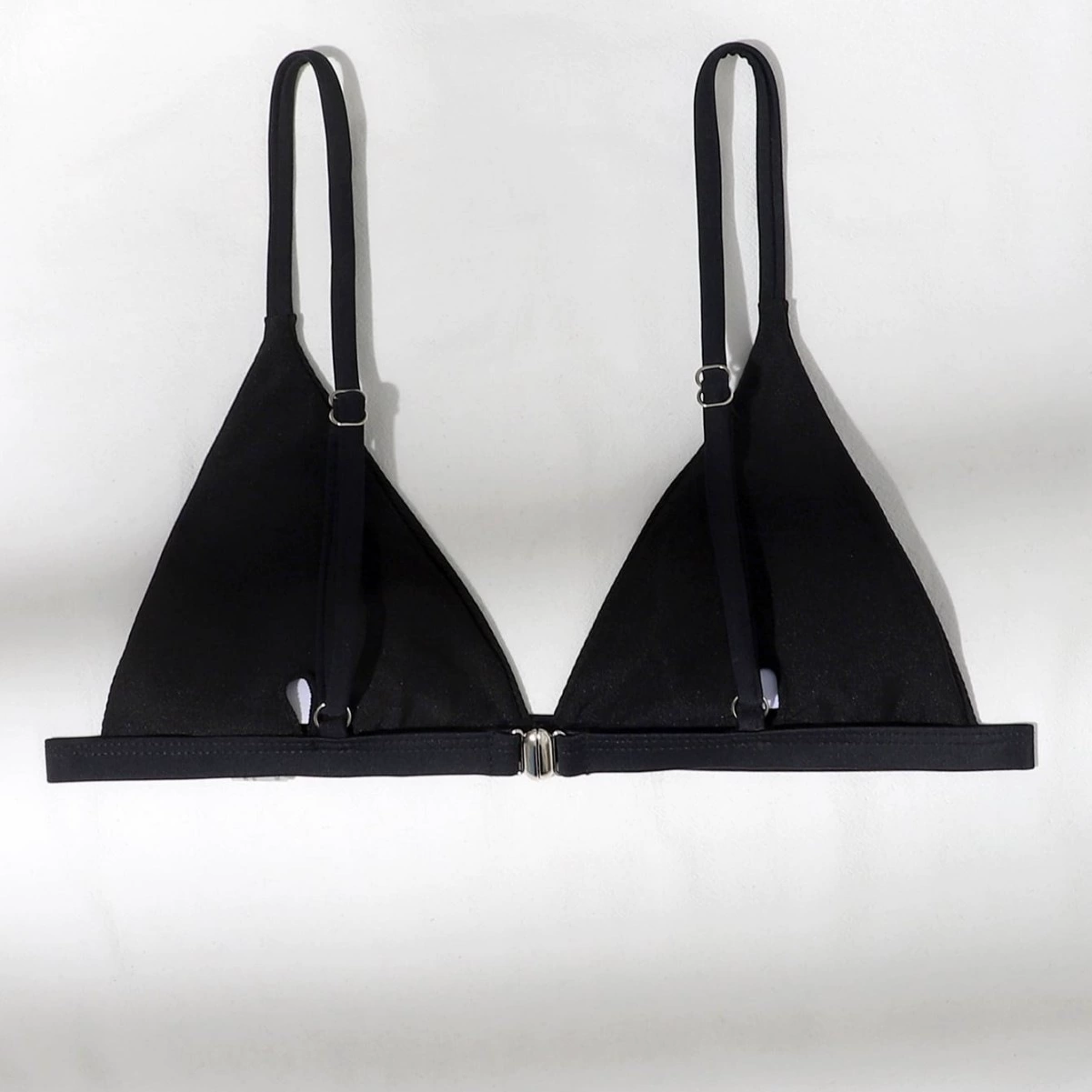 Women’s Triangle Bikini Top with Adjustable Spaghetti Straps and Back Clasp