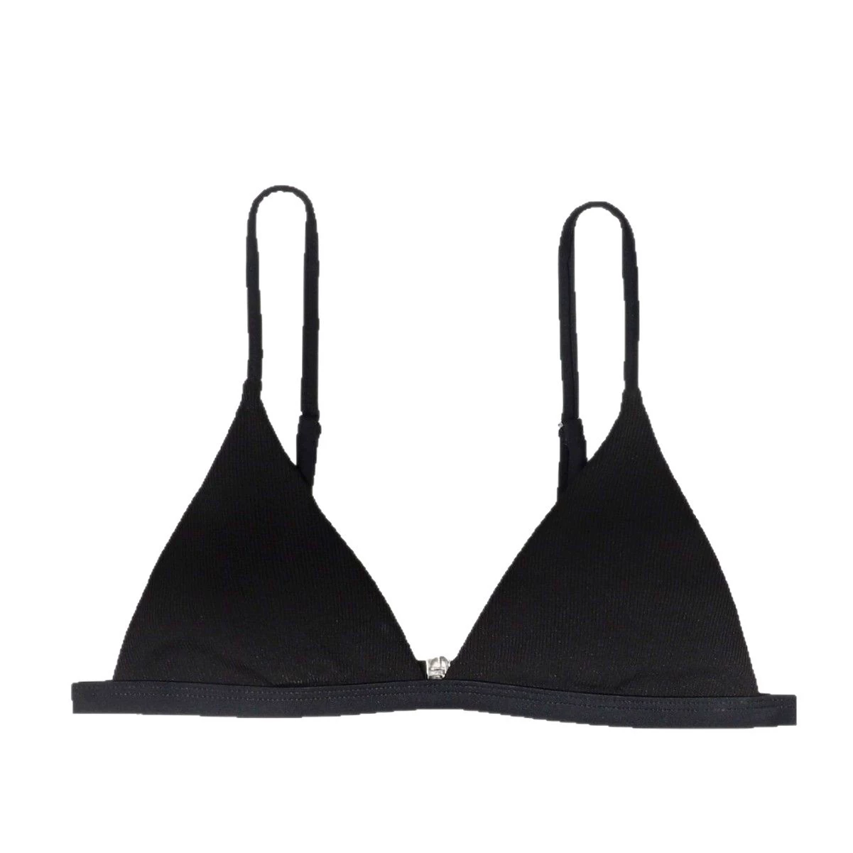 Women's Triangle Bikini Top with Adjustable Spaghetti Straps and Back Clasp view 5