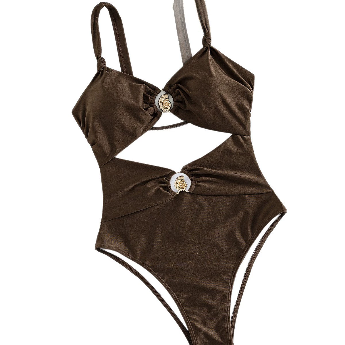 Cutout One-Piece Swimsuit with Ring Details view 5