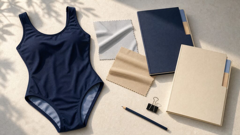 Swimwear production change control after sample approval