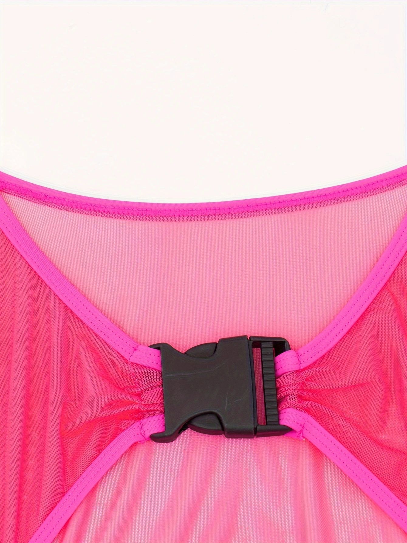 Long Sleeve Cropped Cover-Up with Front Buckle view 6