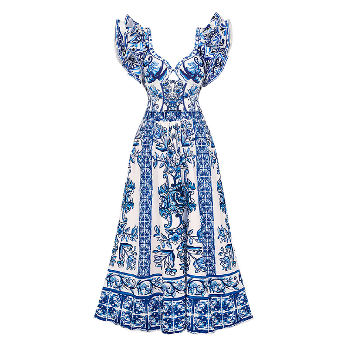 A-Line Maxi Beach Skirt with Elasticated Waistband