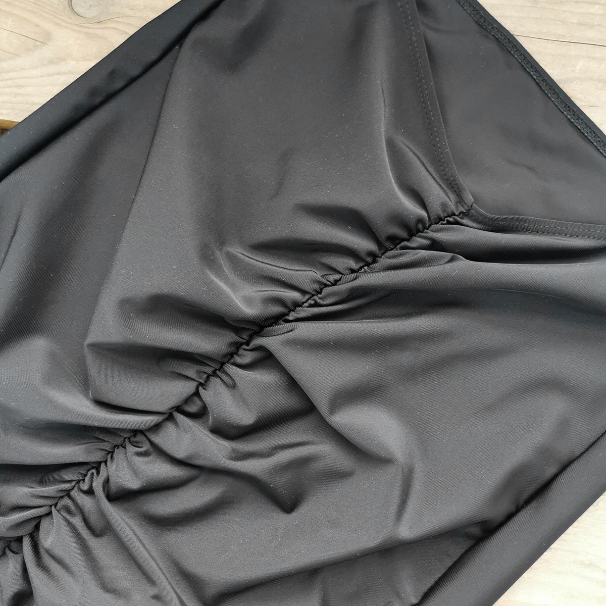 High Waisted Ruched Maxi Skirt