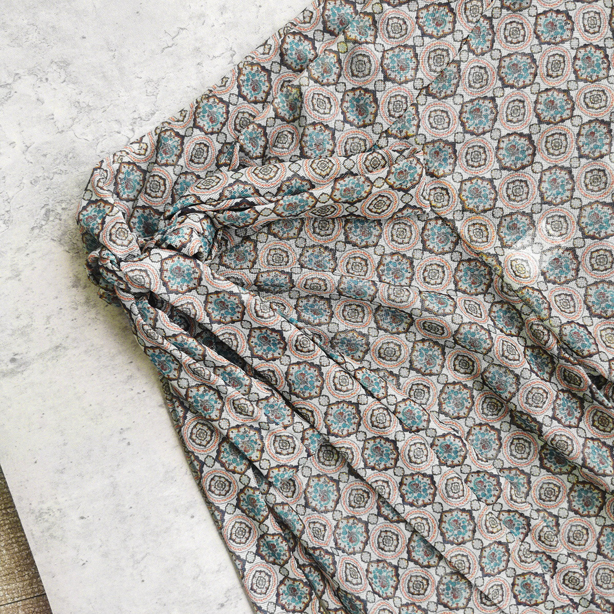 Flared Beach Trousers with Side Tie Waistband