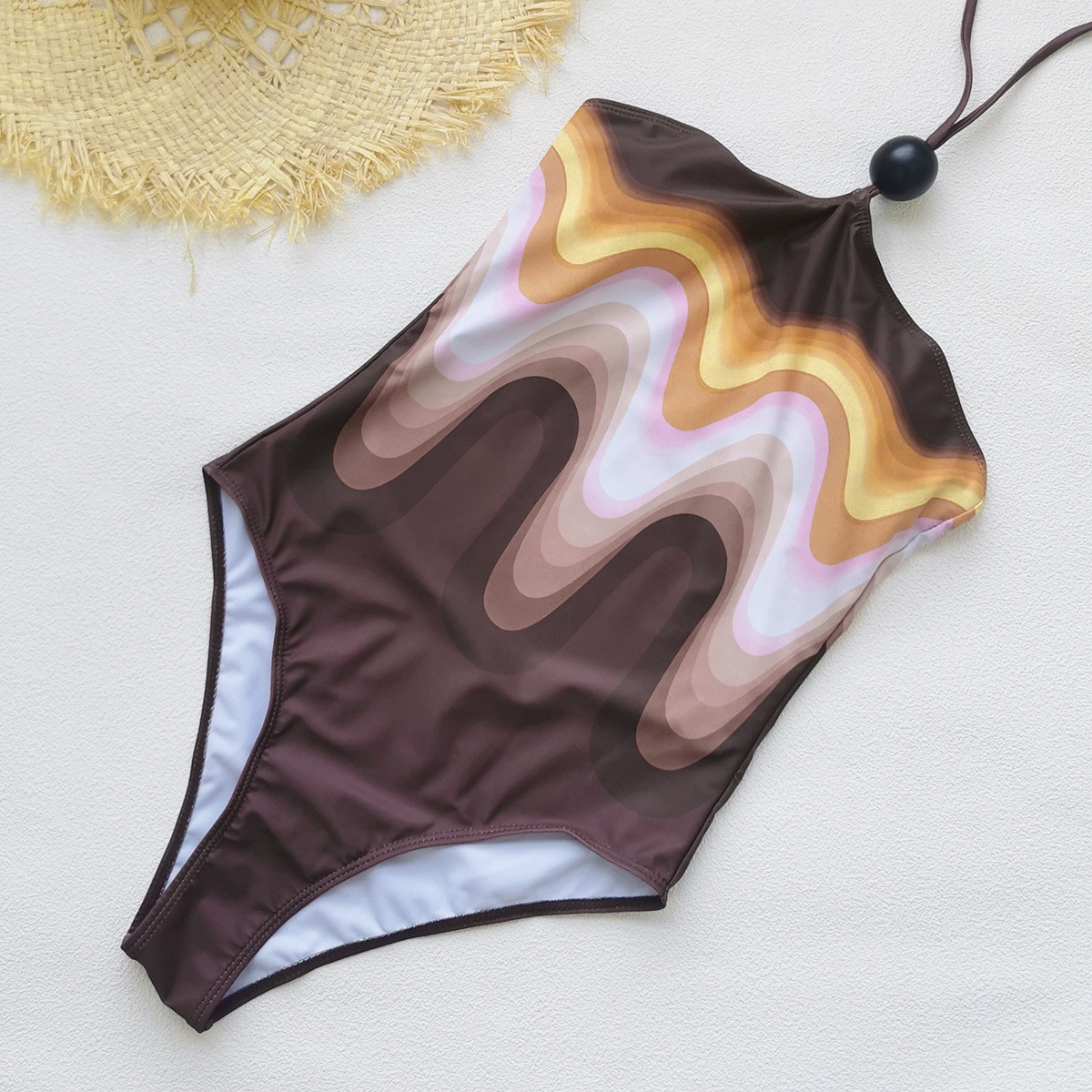 Open Front Long Sleeve Beach Cover-Up with Tie Waist