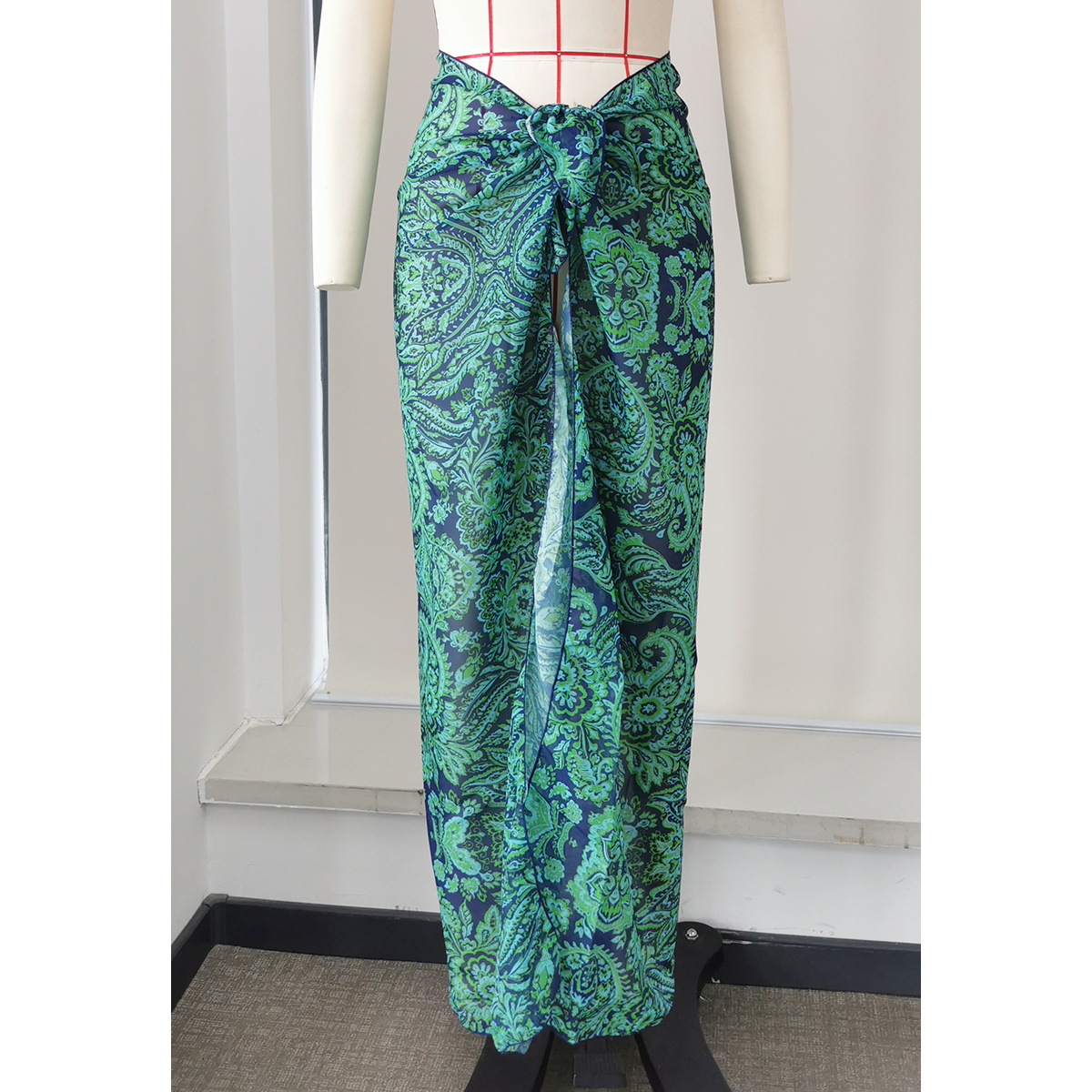 Women's Tie-Waist Sarong Wrap Cover-Up Skirt