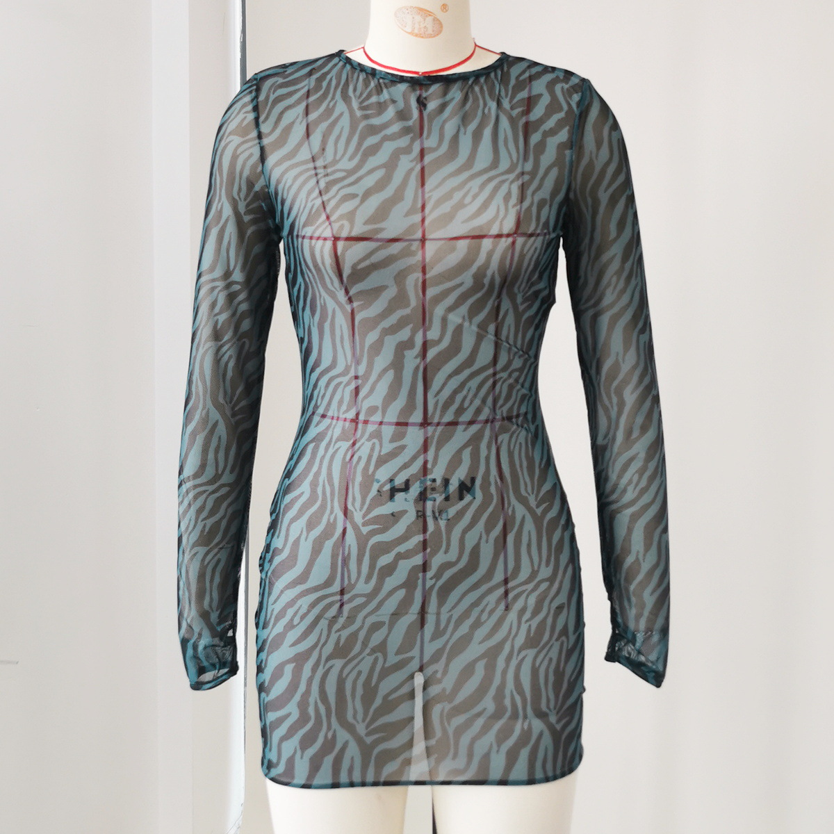 Long Sleeve Open Back Mini Dress