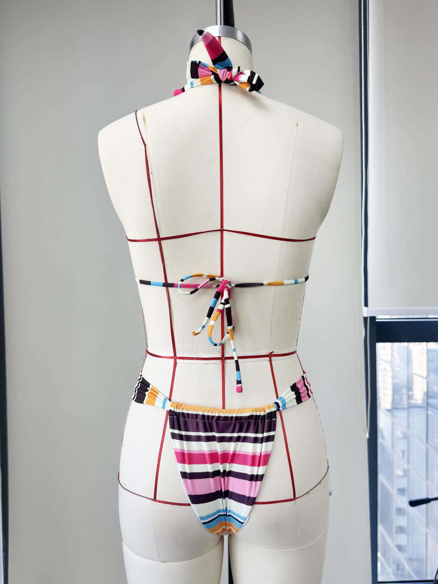 Tie-Side Triangle Mini Skirt