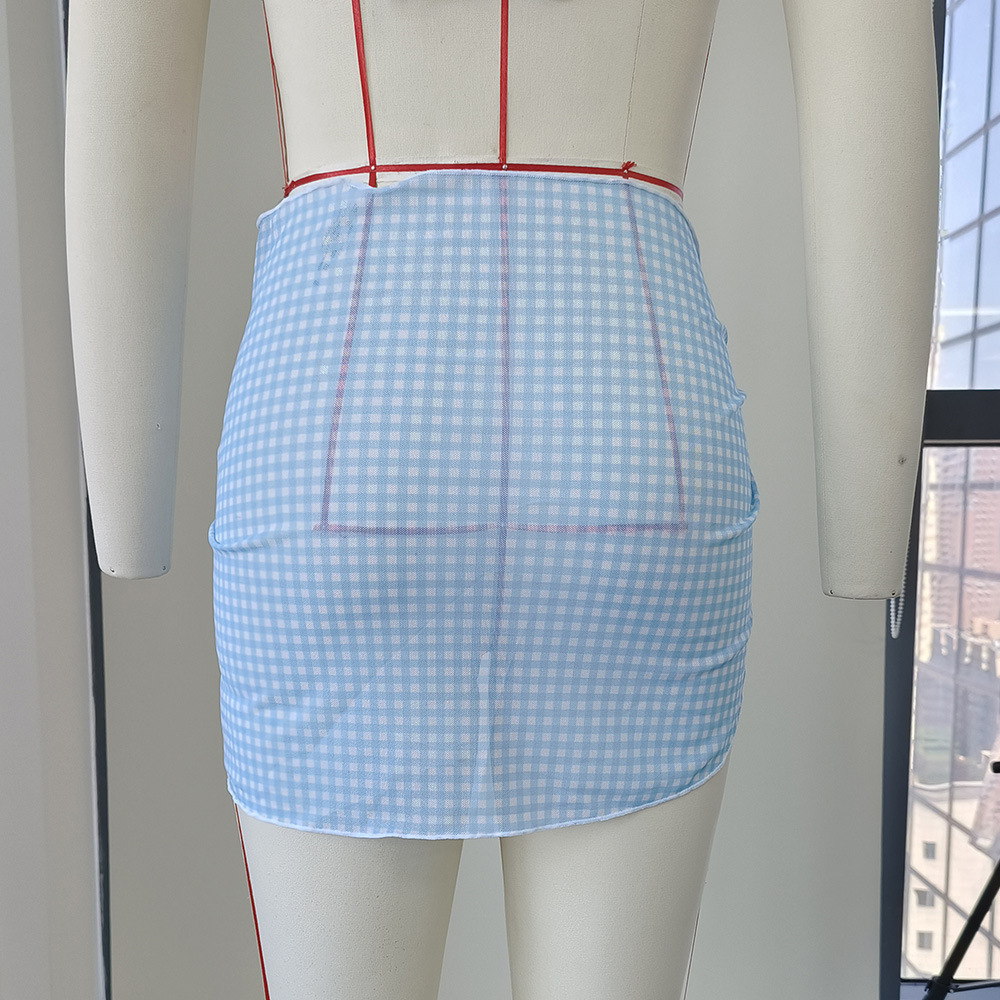 Sarong Wrap Cover-Up Skirt with Side Tie Knot