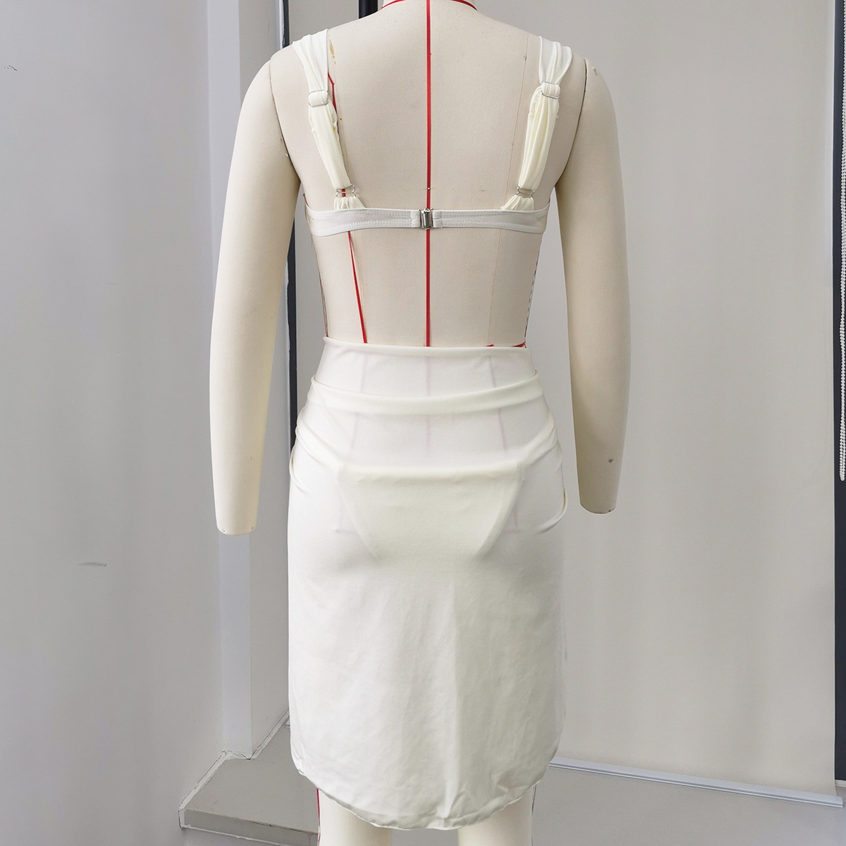 Tie Front Mini Beach Wrap Skirt