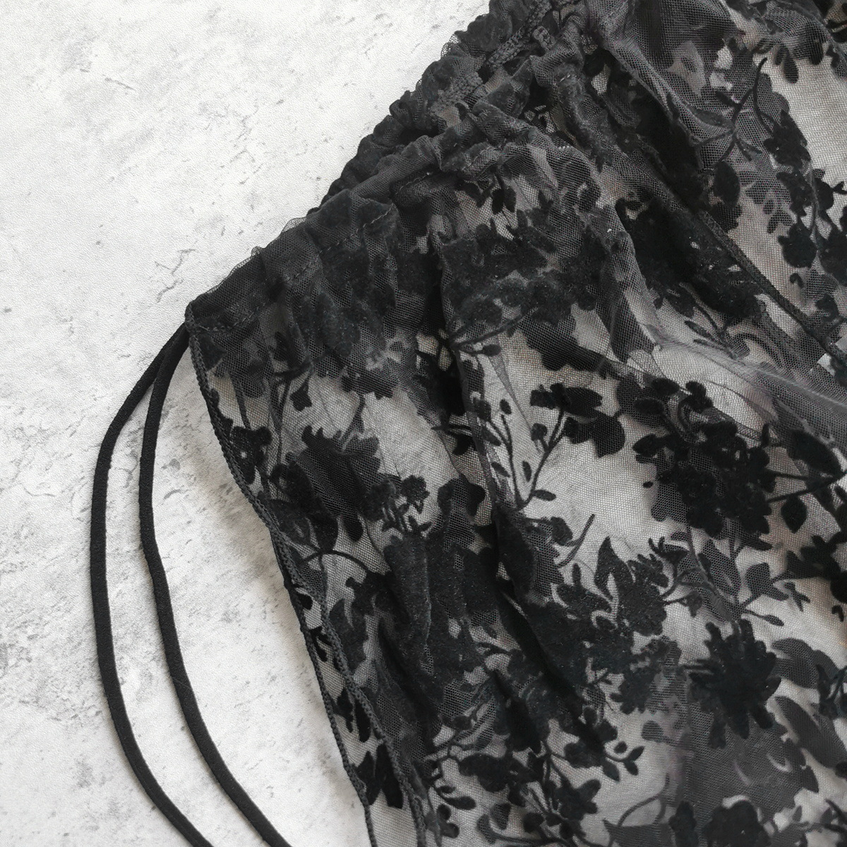 Wide Leg Drawstring Cover-Up Pants