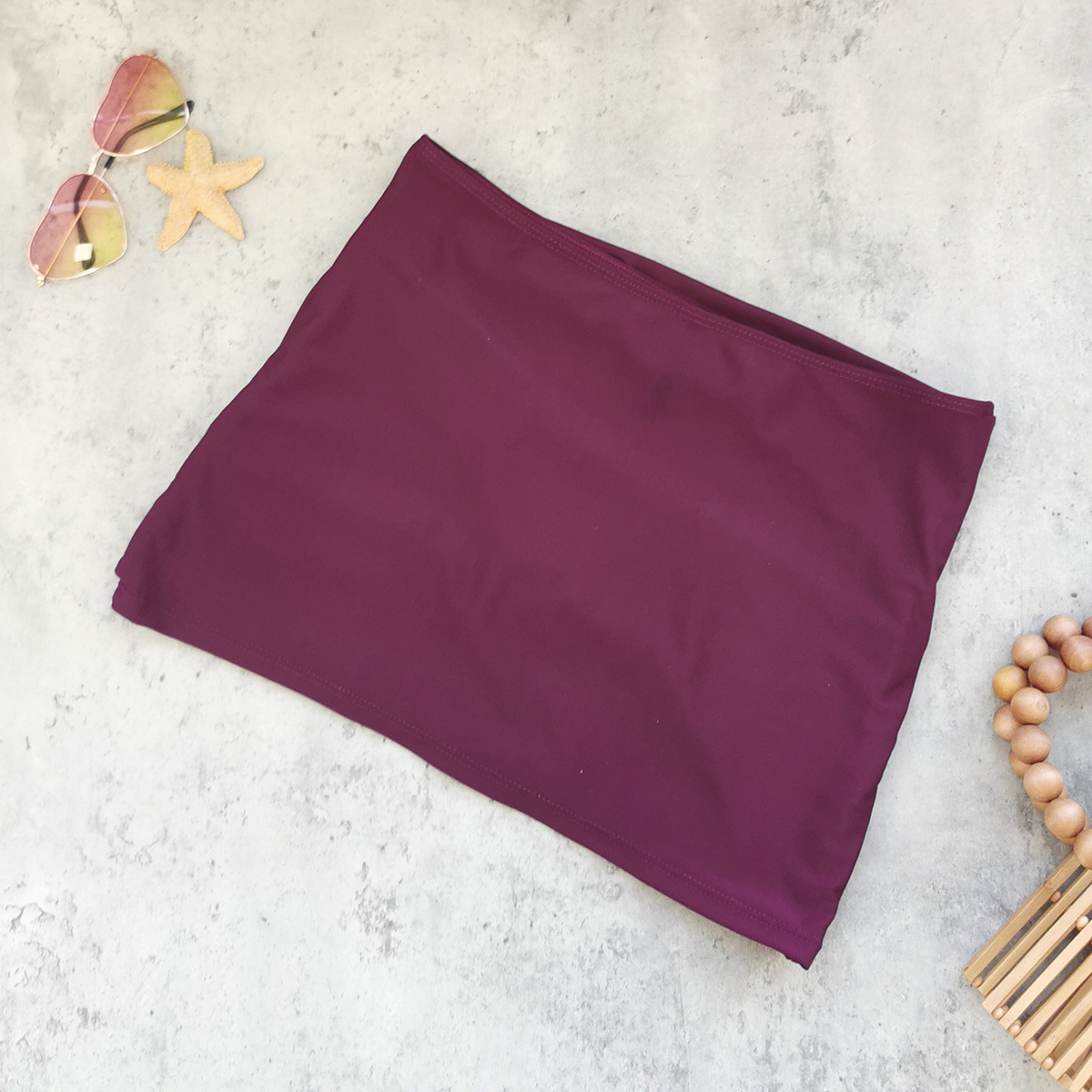 High Waist Ruched Mini Skirt