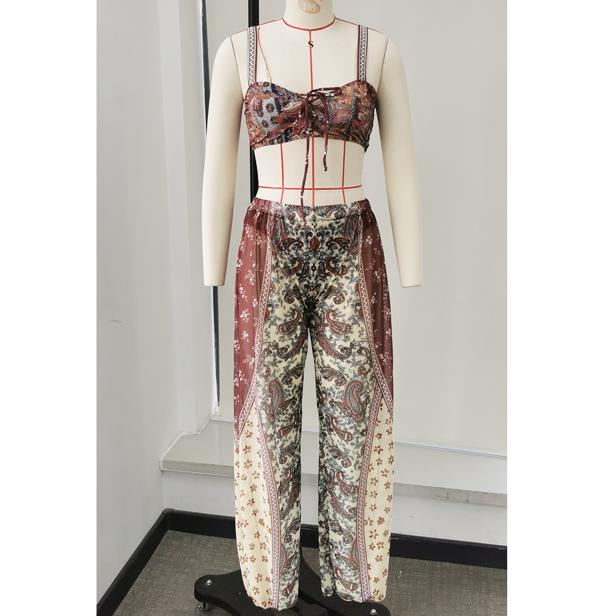 One Size Wide Leg Pull On Pants