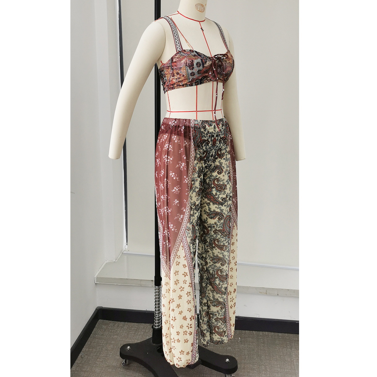 One Size Wide Leg Pull On Pants