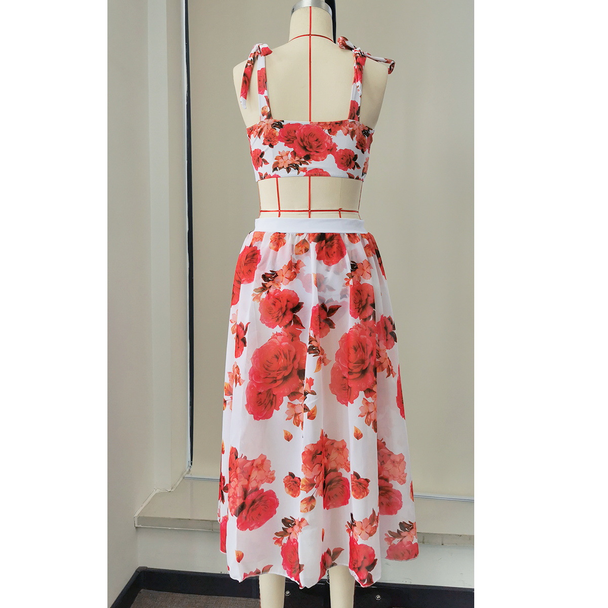 Chiffon Midi Skirt