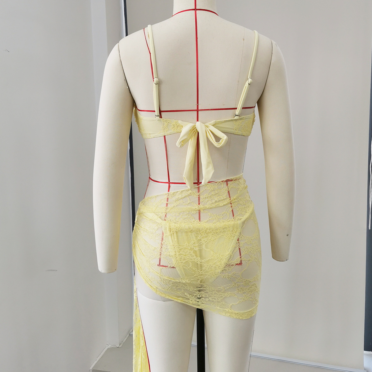 Draped Wrap Sarong Skirt with Side Tie