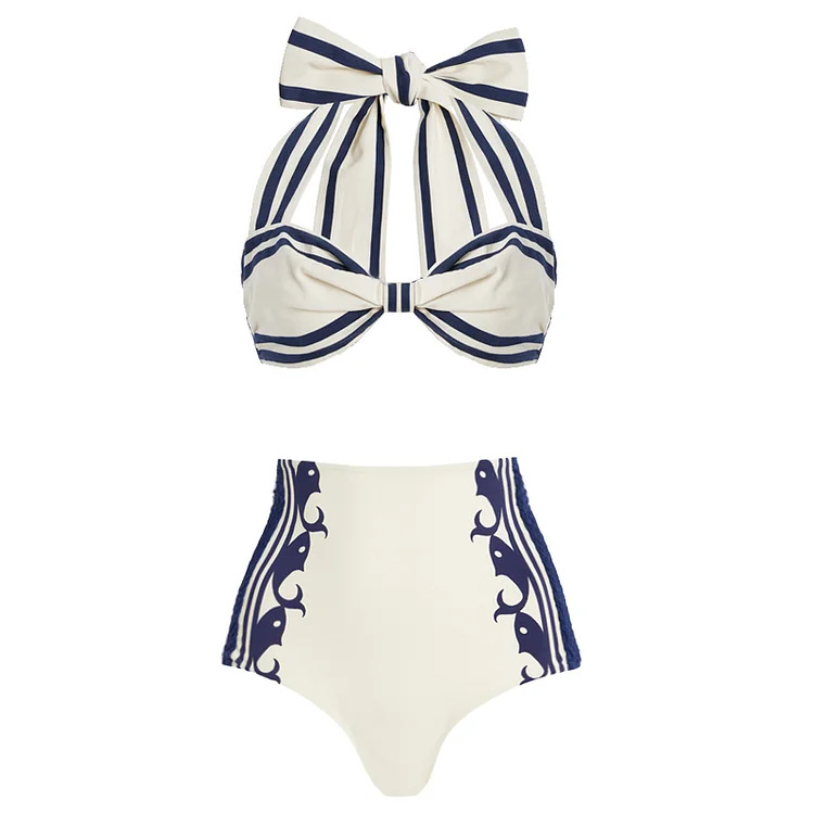 White Two-Piece Swimsuit