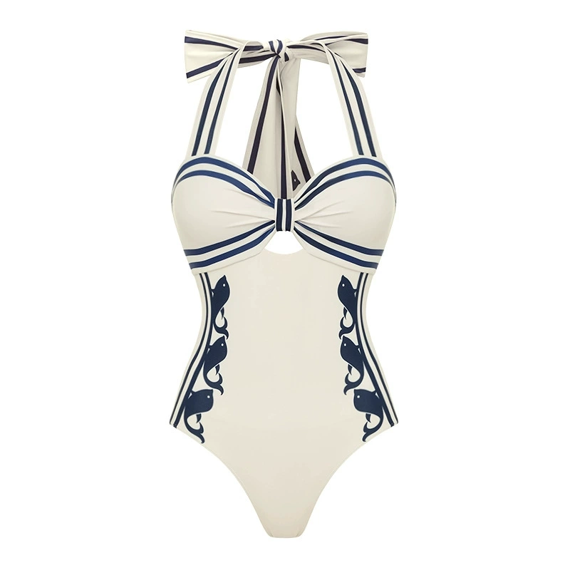 Women's Halter Bikini and One-Piece Swimwear Set with Shorts view 9