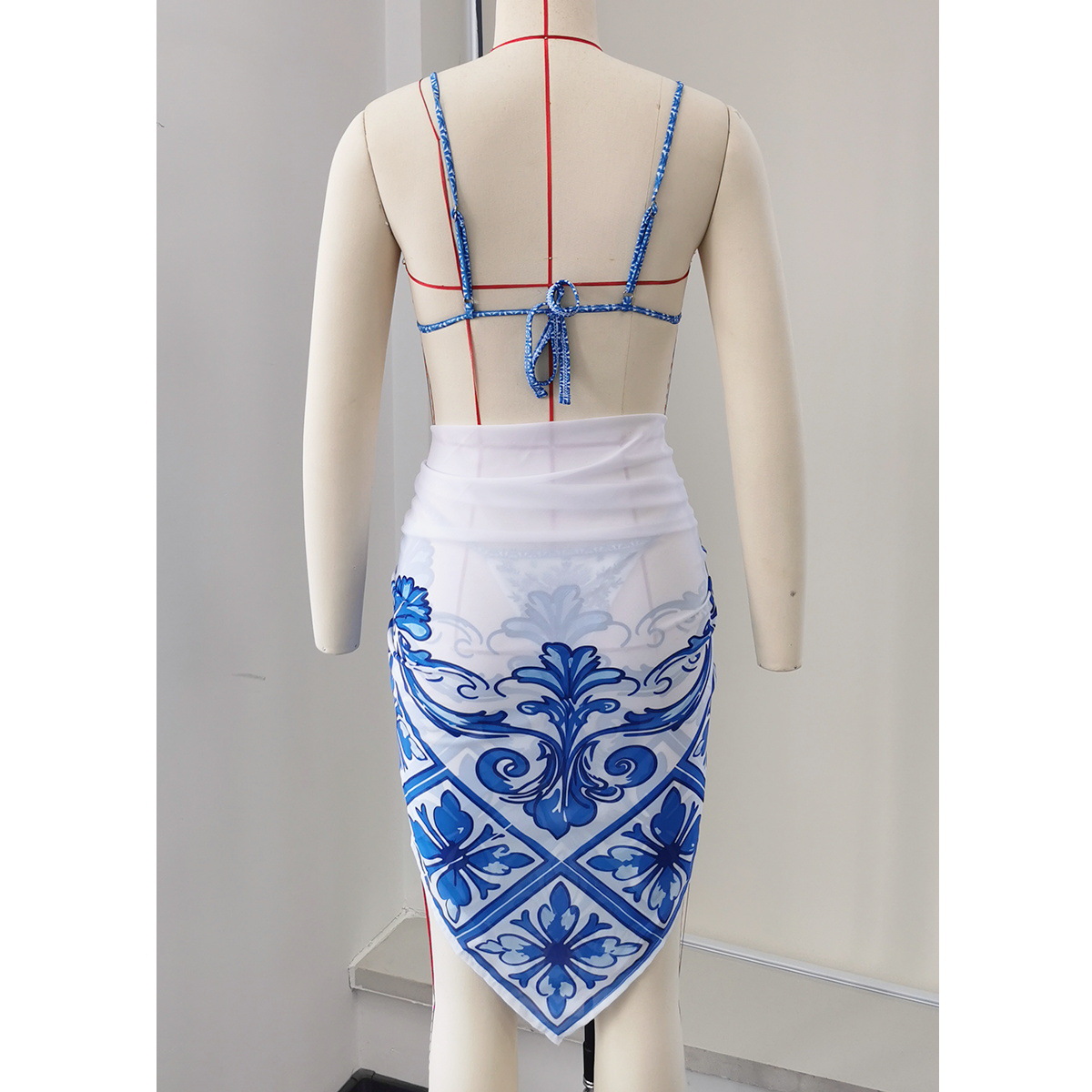 Tie-Front Wrap Skirt