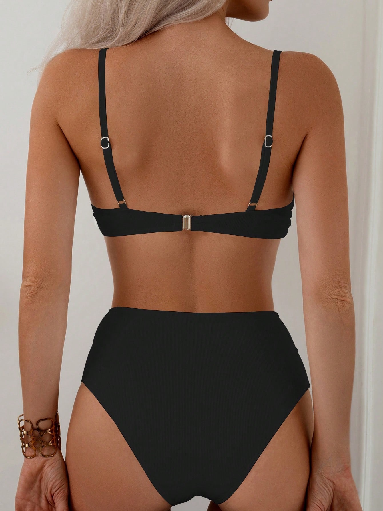 Twist Front High Waist Bikini Set view 20