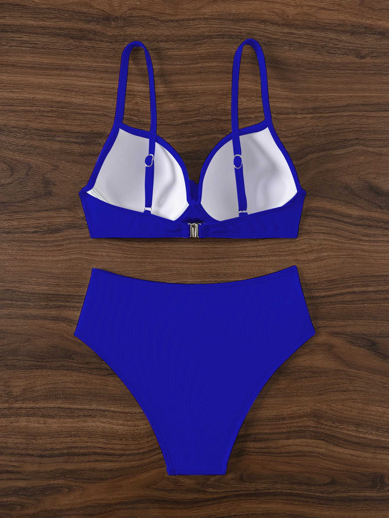 Twist Front High Waist Bikini Set view 9