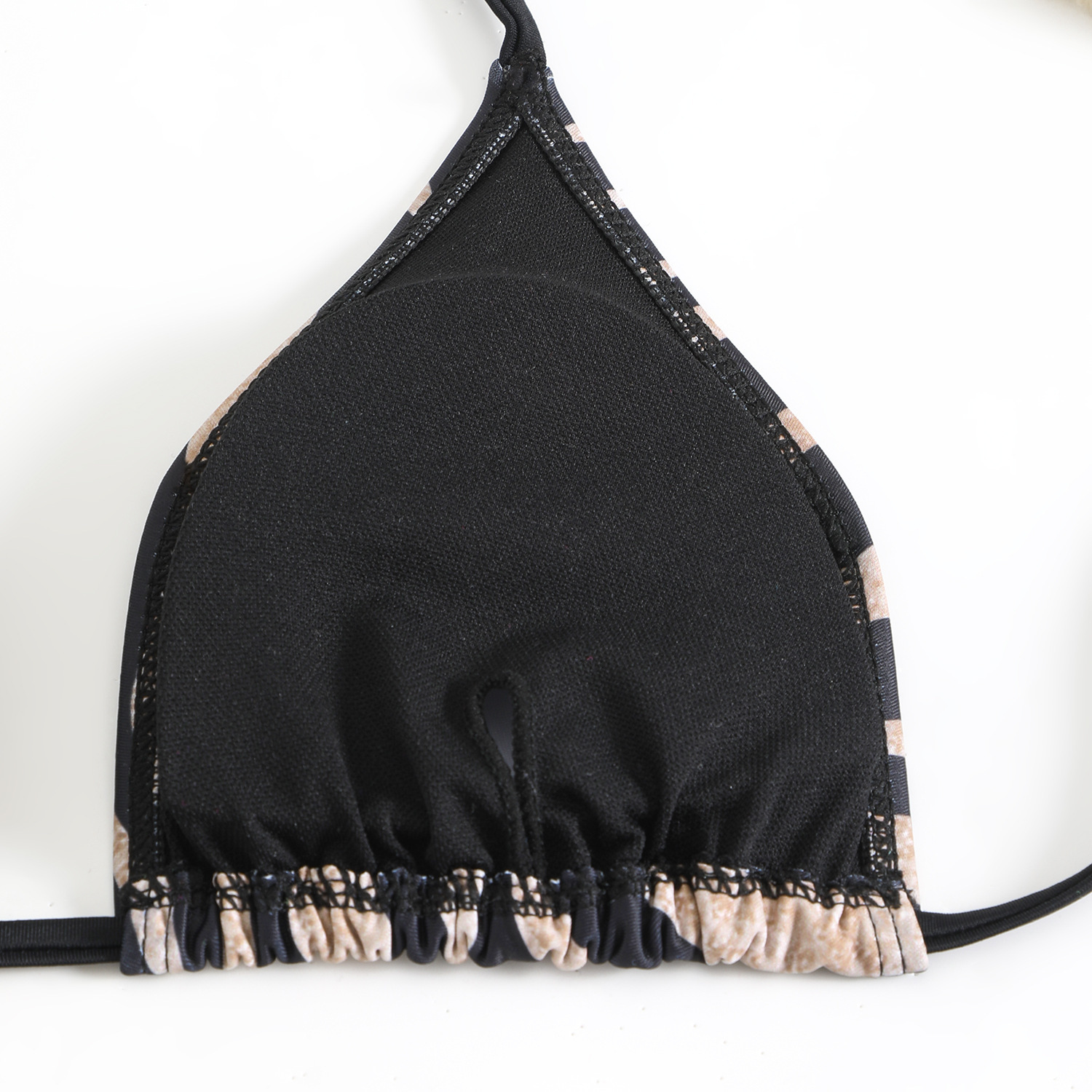 Halter Triangle Bikini Set with Side Ties view 20