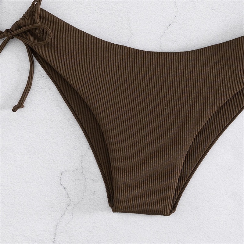 Two-Piece Bandeau Bikini with Side Tie Bottoms view 19
