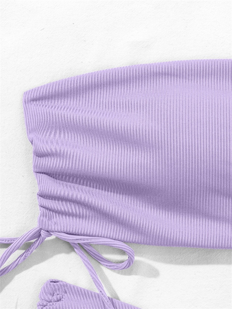 Two-Piece Bandeau Bikini with Side Tie Bottoms view 41