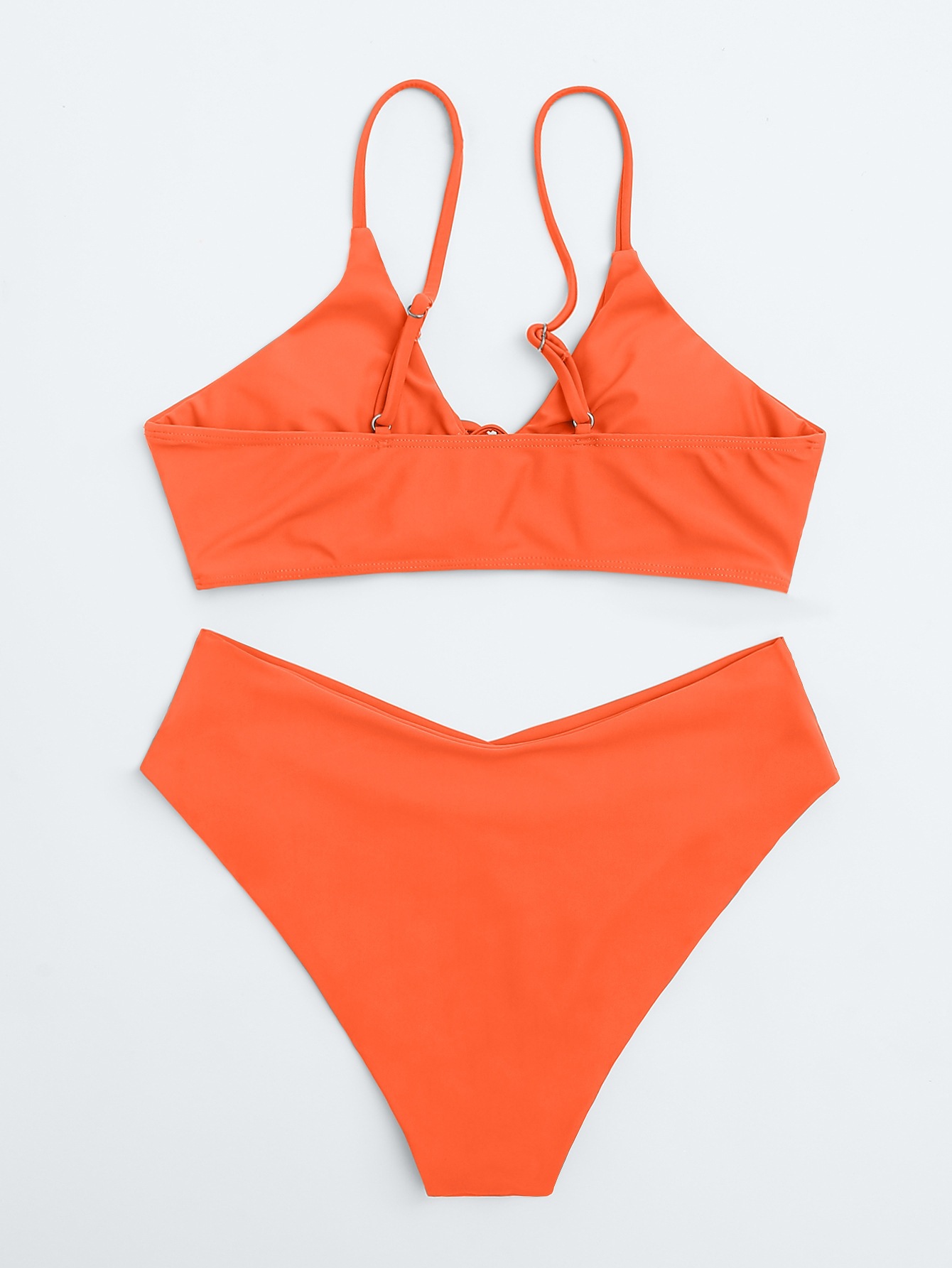 Two-Piece Bikini Set with Front Tie and High Waist view 22