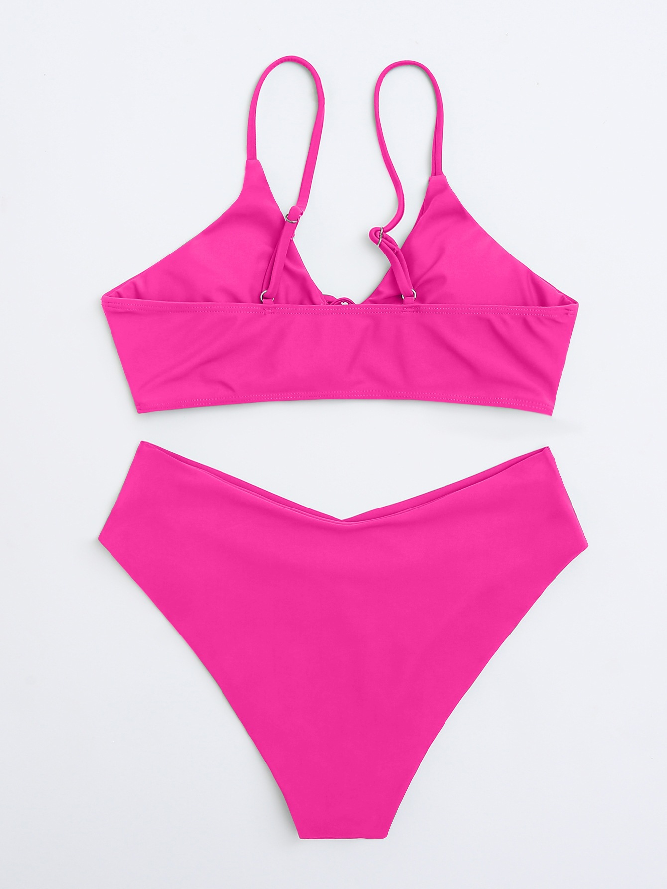 Two-Piece Bikini Set with Front Tie and High Waist view 30