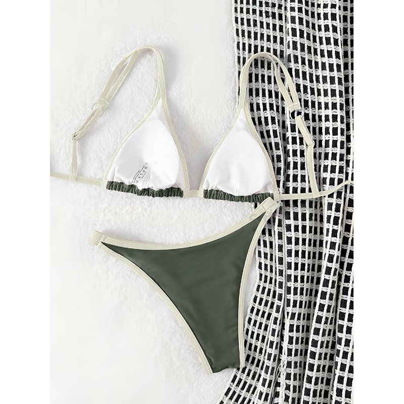 Two-Piece Triangle Bikini Set with Adjustable Straps view 7