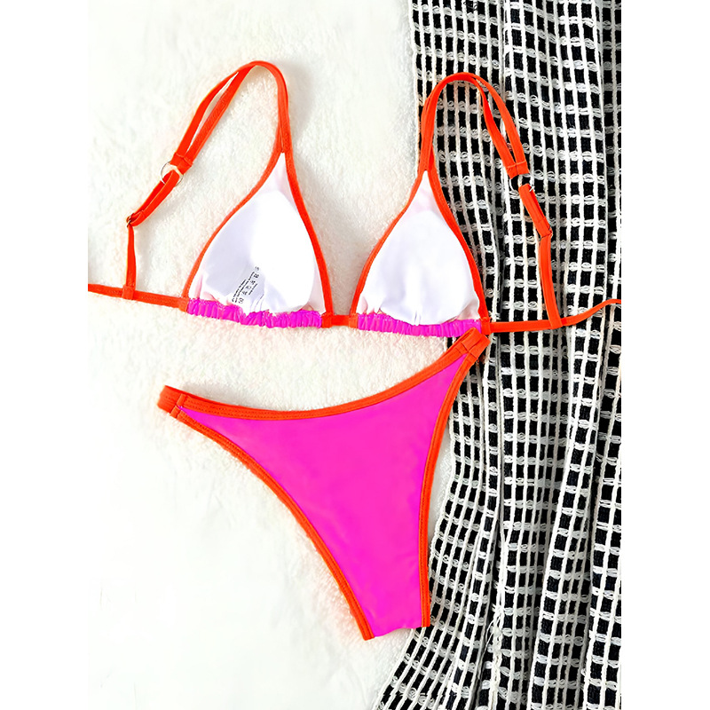 Two-Piece Triangle Bikini Set with Adjustable Straps view 8